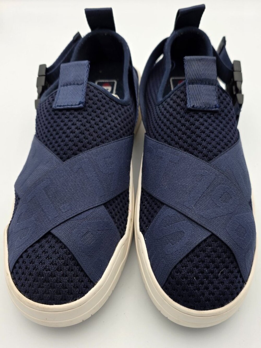 Pajar Canada Comfort Fit Navy Mesh Slip On Buckle Strap Sneakers Womens 10